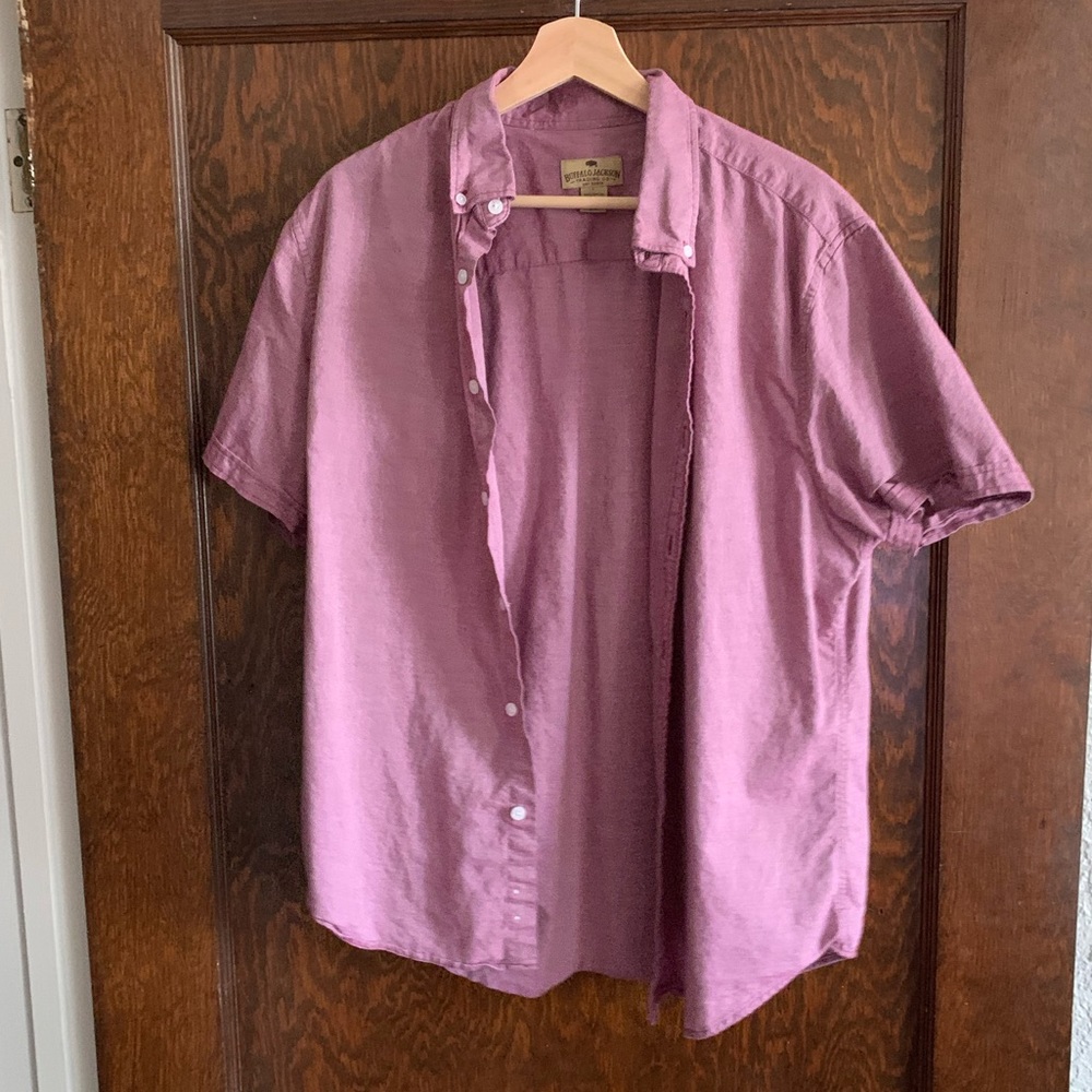 Buffalo Jackson Men’s L Short-Sleeve Dress T-Shirt